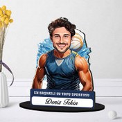 Resim Kişiye Özel Erkek Su Topu Oyuncusuna Hediye Karikatürlü Biblo 