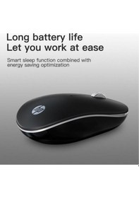 Resim S1500 Plus Wireless Kablosuz Mouse Sessiz 800/1600 Dpi Siyah 0 