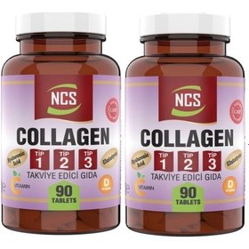 Resim Collagen Kolajen Tip 1-2-3 Hyaluronic Acid 2 X 90 Tablet 