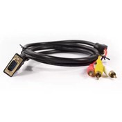 Resim 1.5M 5FT Erkek HDMI - VGA HD15 + 3RCA Video/Audio AV Dönüştürme Kablosu 