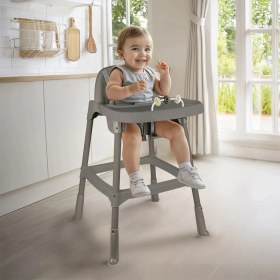 Resim TeknoKapsül 7566 Mama Sandalyesi̇ Oyuncakli - Gri̇ 