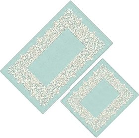 Resim Cici Halı Kenar Desenli Düz Zemin Renkli Klozet Takımı-50x90 Cm - 50x40 Cm (NoColor-d6f30ccb) NoColor-d6f30ccbTek Ebat 