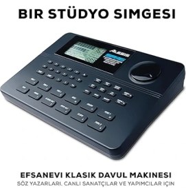 Resim Lidyahan Store Sr-16 - Stüdyo Kalitesinde Bağımsız Klasik Davul Makinesi, 200+ Ses Kütüphaneli, Performans Odaklı Giriş/çıkışlı ve Dahili Efektli, Siyah 