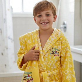 Resim Özdilek Sponge Bob Flowers Free 4-6 Yaş Çocuk Bornozu 