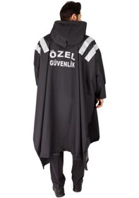 Resim VEHBİ Yeni Tip Kamu Özel Güvenlik Erkek Yağmurluk (su Geçirmez Panço) 
