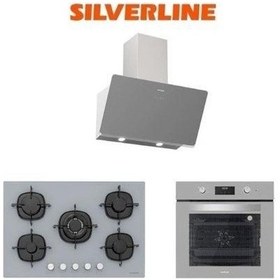 Resim Silverline 3457 SOHO 60+CS5365S01+BO6502S02 Gri Cam Ankastre Set 