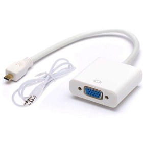 Resim Micro Hdmı To Vga Ses Destekli Çevirici Adaptör 