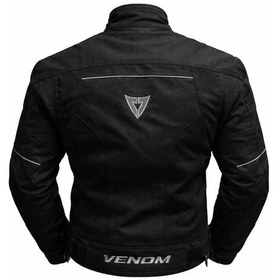 Resim Venom Dynamic Siyah 4 Mevsim Fileli Motorcu Montu Ce Korumalı 1 Beden Büyük Alınız 