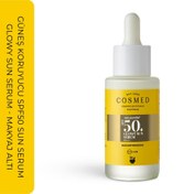 Resim Cosmed spf50 glowy sun serum 30 ml 