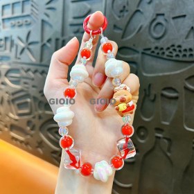 Resim Silver1 Yeni Sevimli Çizgi Film Işıklı Işık Kulomi Büyük Kulak Köpek Hediye Kutusu Anahtarlık Araba Okul Çantası Dıy Kolye Hediye (Yurt Dışından) 