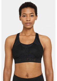 Resim Nike Dri Fit Adv Bra Black Ref Pad Çıkartılabilir Pedli Siyah Sporcu Sütyeni Bra 
