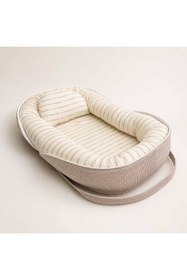 Resim JULYA KİDS Çok Amaçlı BabyNest Pamuk Ve Pike Kumaş Çantali Bebek Çantası Taşınabilir 