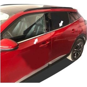 Resim Peugeot 2008 2020 Cam Çıtası Paslanmaz Çelik Krom 6 Parça 
