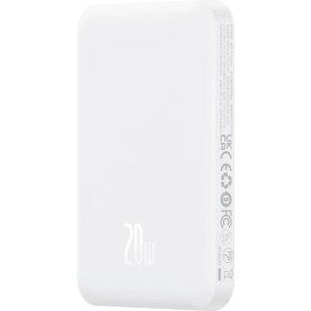Resim Baseus Mgsafe Mini 20W 5.000 Mah Kablosuz Şarjlı Powerbank Beyaz 