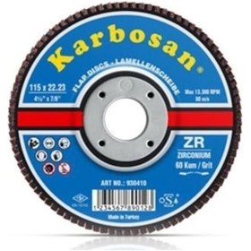 Resim Karbosan Flap Disk 115 Zr 80 Kum Zirkonyum (10 ADET) 