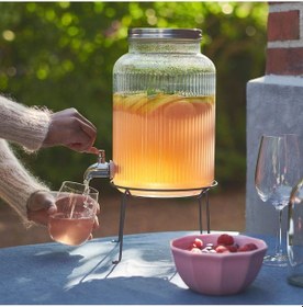 Resim Vardagen Musluklu Cam Sürahi Kavanoz 5 Lt. 