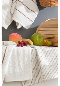 Resim Elart Sophia Mutfak Havlusu 6 Adet 45x30 Cm Krem Krem 