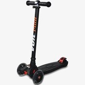 Resim Voit 218 Işıklı 3 Teker Scooter Scooter Siyah 