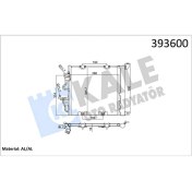 Resim Kale Klima Kondenseri Astra H L48 -Zafira B A05 Al/al 405X385X18 18051 