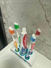 Resim Okpax Diş Fırçalık Ve Diş Fırçası Kabı Beyaz 