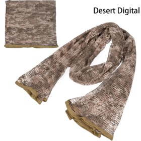 Resim Chaoduo Shop Çöl Dijital Stili 190*90 cm Eşarp Pamuk Askeri Kamuflaj Taktik Örgü Eşarp Keskin Nişancı Yüz Eşarp Peçe Kamp Avcılık Çok Amaçlı Yürüyüş Eşarp (Yurt Dışından) 