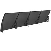 Resim SUNDURMAGROSS CROCUS Kapı Pencere Üstü Pratik Sundurma 80X480 – Siyah 