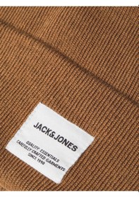 Resim Jack & Jones Jack & Jone Jaclong Knit Beanie Noos Erkek Bere-27107 - Kahverengi 