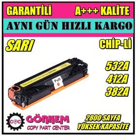 Resim Hp 304A Uyumlu Toner Sarı (Cc532A) 