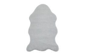 Resim PUFFY KÜRK HALI, GRİ, 160X200 