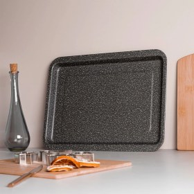 Resim Gri Fırın Tepsisi 26X37 Cm, Dayanıklı ve Şık Mutfak Gereci 
