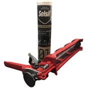 Resim Selsil PLASTİK SİLİKON TABANCASI+1 ADET SELSİL ŞEFFAF SİLİKON 