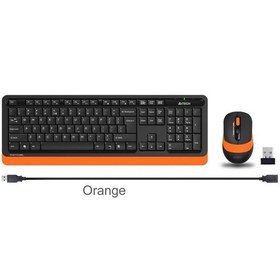 Resim A4 Tech Fg1010 2.4G Turuncu Q Fn-Mm Klv+Optik Mouse Set - 556717989 