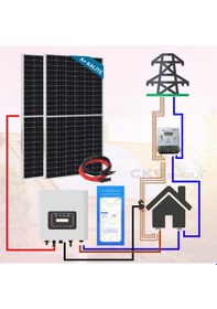 Resim Şebeke Destekli On-grid Solar Güneş Enerji Sistemi 25kw Trifaz 15.4kwh 