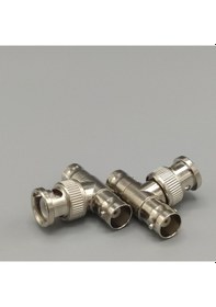 Resim Bnc T Konnektör (Erkek+Dişi-Dişi) Dağitici Adaptör (10 Adet) 