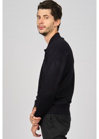 Resim Pave Erkek Polo Yaka Yün Kazak 4358104 Lacivert Lacivert 