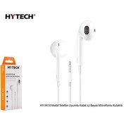 Resim Hytech HY-XK10 Mobil Telefon Uyumlu Kulak içi Beyaz Mikrofonlu Kulaklık 