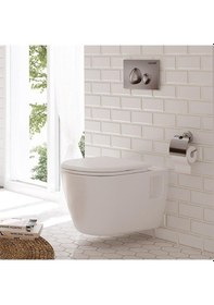 Resim Creavit Tp325 Beyaz Kanallı Asma Klozet Ve Gömme Rezervuar Tam Set 