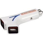 Resim Black & Decker PIUSB2BE 3.1 Amper Çift Çıkışlı Usb Araç Şarj Cihazı 