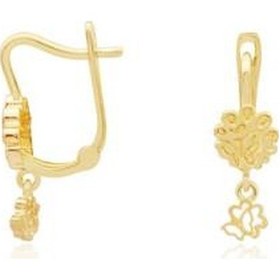 Resim Gülaylar - Altın 14 Ayar Çiçek Küpe Çocuk N11.11373 