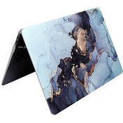 Resim MacBook Air M2 13.6" A2681 Uyumlu Gri Laptop Koruyucu Kılıf MARBLE14NL McStorey