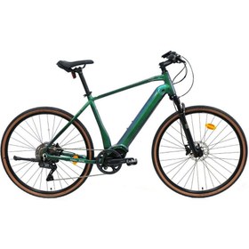 Resim Carraro E-sportive X Pro - 28 Jant 22'' 56cm ( L - Xl ) Kadro Hd Elektrikli Trekking Bisiklet - Yeşil / Turkuaz Mor 