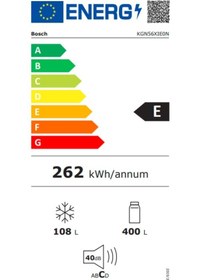 Resim Bosch KGN56XIE0N 508 LT No-Frost Kombi Tipi Buzdolabı 