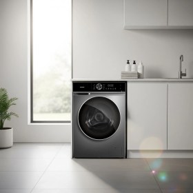 Resim Silverline WM14039S01 10 kg 1200 Devir Gri Çamaşır Makinesi A Enerji Sınıfı Buharlı Yıkama 