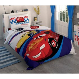 Resim Lisanslı Taç Cars Race Tek Kişilik Nevresim Takımı 