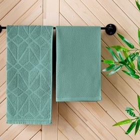 Resim Schafer Solid Home 2 li Kurulama Bezi 40x60 Cm-Yeşil 