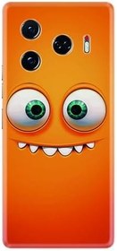 Resim Kılıfland Tecno Camon 30 Pro 5G Kılıf, HD Baskılı, Silikon, Turuncu 