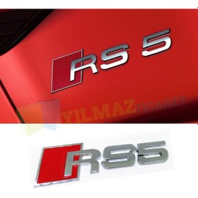 Resim Audi RS5 Bagaj Arma Logo Amblem Paslanmaz Çelik Yüksek Kalite yilmazetic