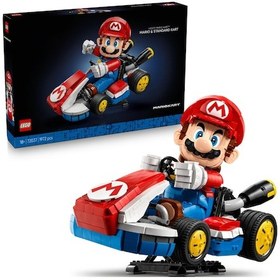 Resim LEGO® Super Mario™: Mario Kart™ Mario ve Standard Kart 72037 - Yetişkinler için Koleksiyonluk Yaratıcı Sergileme Modeli Yapım Seti (1972P) 