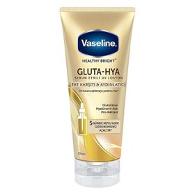 Resim Vaseline Gluta Hya Serum Etkili UV Losyon Leke Karşıtı ve Aydınlatıcı 200 ml SKT İndirimi 