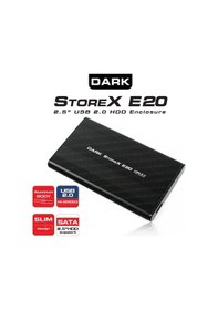 Resim Dark 2 5 Storex E20 Dk Ac Dse20 Usb 2 0 Alüminyum Sata Disk Kutu 